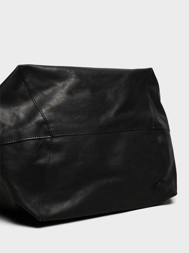 AF Agger - Leather Tote Bag in Black