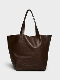 AF Agger - Leather Tote Bag in Brown