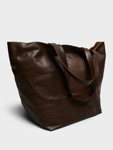 AF Agger - Leather Tote Bag in Brown