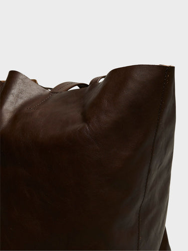 AF Agger - Leather Tote Bag in Brown