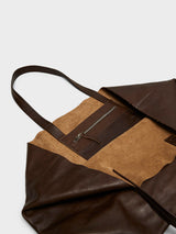 AF Agger - Leather Tote Bag in Brown