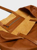 AF Agger - Leather Tote Bag in Cognac