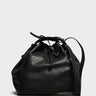 AF Agger - Leather Bucket Bag in Black