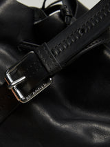 AF Agger - Leather Bucket Bag in Black