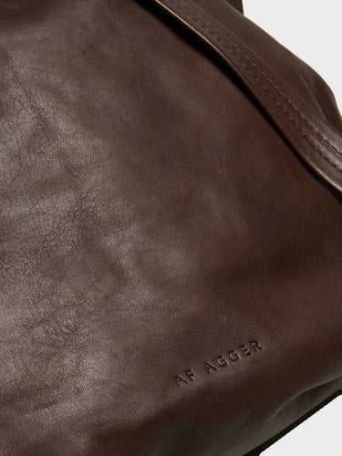 AF Agger - Leather Bucket Bag in Brown