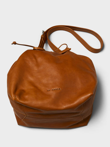 AF Agger - Leather Bucket Bag in Cognac
