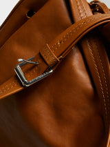 AF Agger - Leather Bucket Bag in Cognac