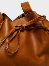 AF Agger - Leather Bucket Bag in Cognac
