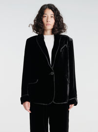AF Agger - Silk Velvet Tuxedo in Black