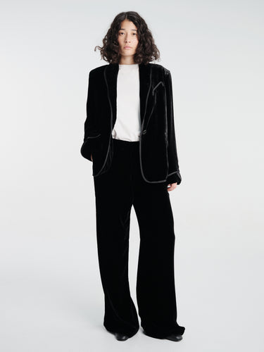 AF Agger - Silk Velvet Tuxedo in Black