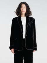AF Agger - Silk Velvet Tuxedo in Black