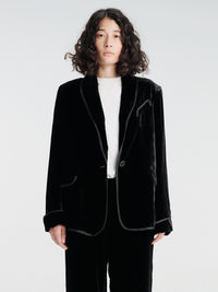 AF Agger - Silk Velvet Tuxedo in Black