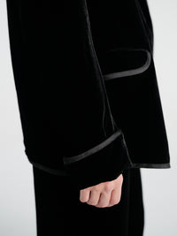 AF Agger - Silk Velvet Tuxedo in Black