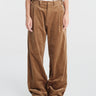 AF Agger - Corduroy Box Trousers in Tobacco