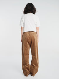 AF Agger - Corduroy Box Trousers in Tobacco