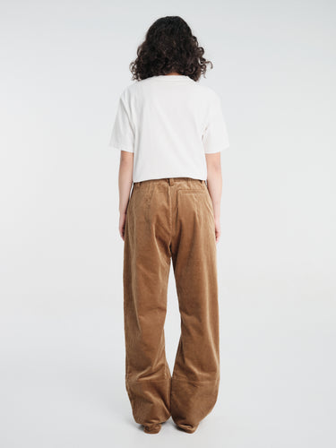 AF Agger - Corduroy Box Trousers in Tobacco
