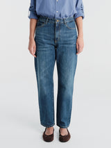 Aiayu - Collin Midwaist Relaxed Jeans in Worn Blue