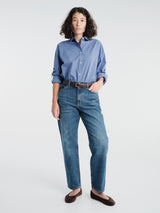 Aiayu - Collin Midwaist Relaxed Jeans in Worn Blue
