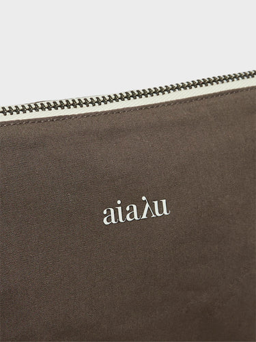 Aiayu - Pouch Mini Heavy Poplin in Earth
