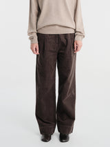 Aiayu - Toto Pant Corduroy in Smokey Brown