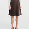 Aiayu - Estelle Skirt Short Corduroy in Smokey Brown