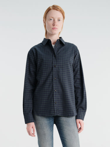 Aiayu - Penny Shirt Check in Evergreen