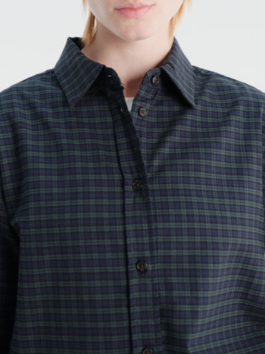 Aiayu - Penny Shirt Check in Evergreen