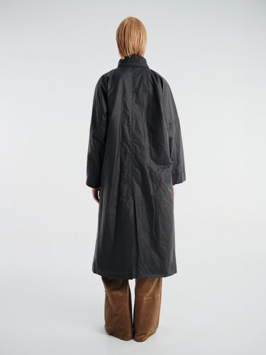 Aiayu - Jay Coat Ripstop Oilskin in Antracite