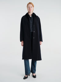 Aiayu - Noah Coat in Black Navy