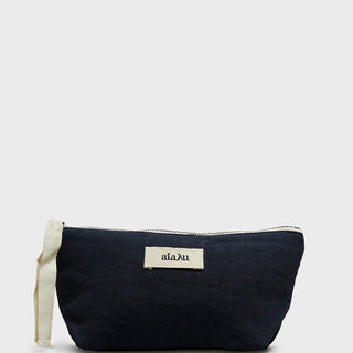 Aiayu - Pouch Linen Mini in Navy