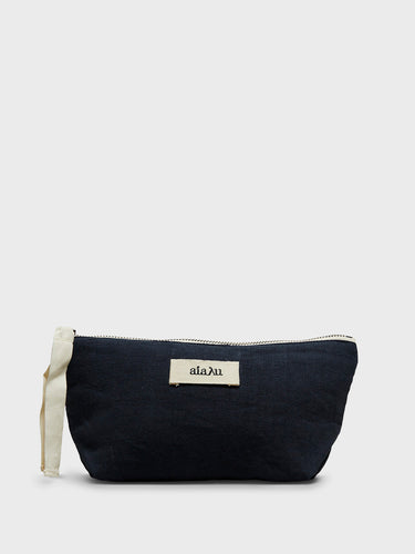 Aiayu - Pouch Linen Mini in Navy