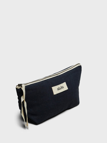 Aiayu - Pouch Linen Mini in Navy