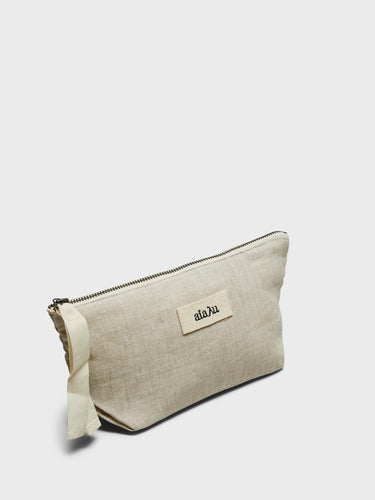 Aiayu - Pouch Linen Mini in Pure Nature