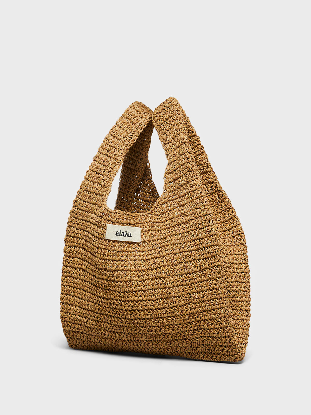 Aiayu - Sophia Straw Bag Small in Pure Natural