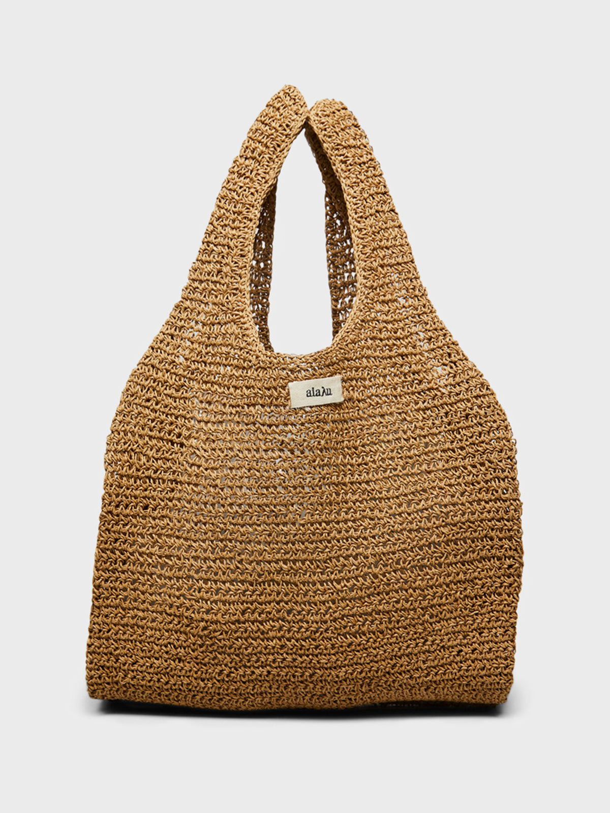 Aiayu - Sophia Straw Bag Medium in Pure Natural