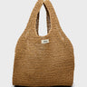 Aiayu - Sophia Straw Bag Medium in Pure Natural