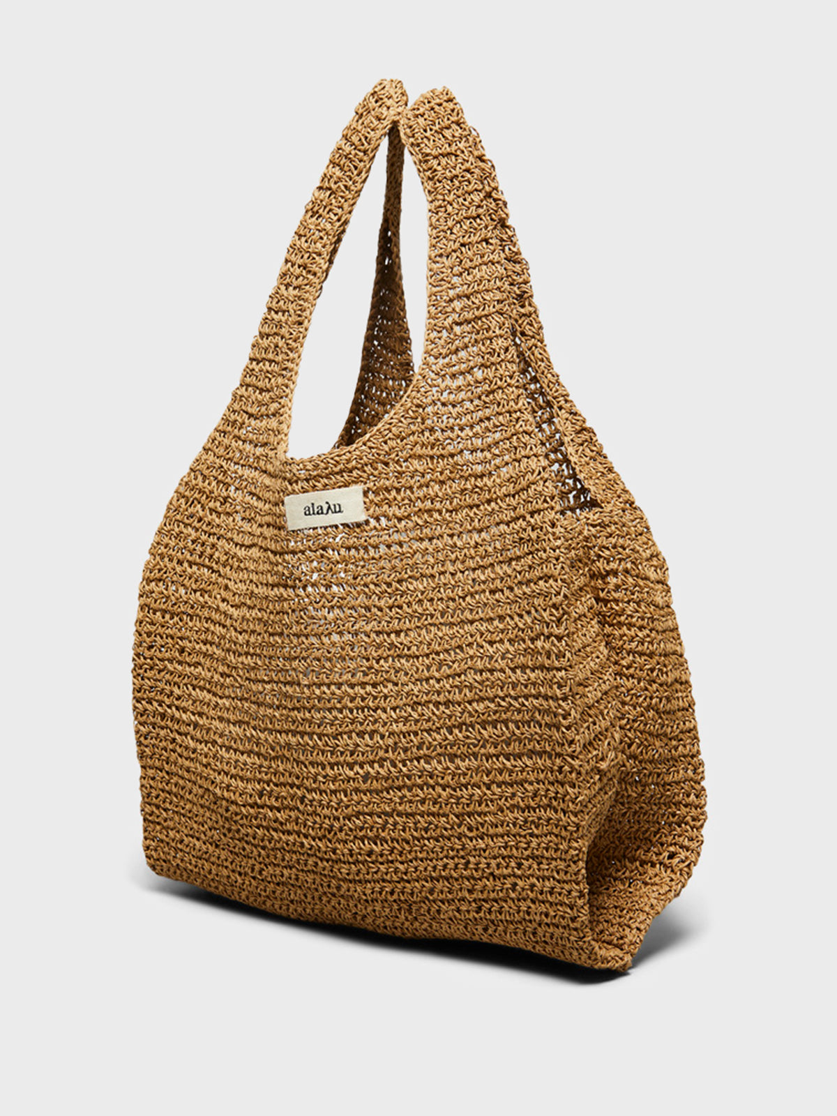 Aiayu - Sophia Straw Bag Medium in Pure Natural