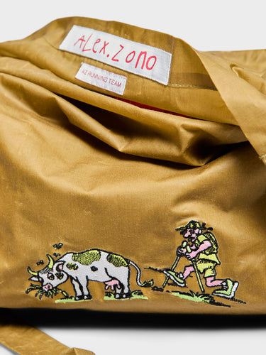 Alex Zono - Running Club Draw Bag in Brown