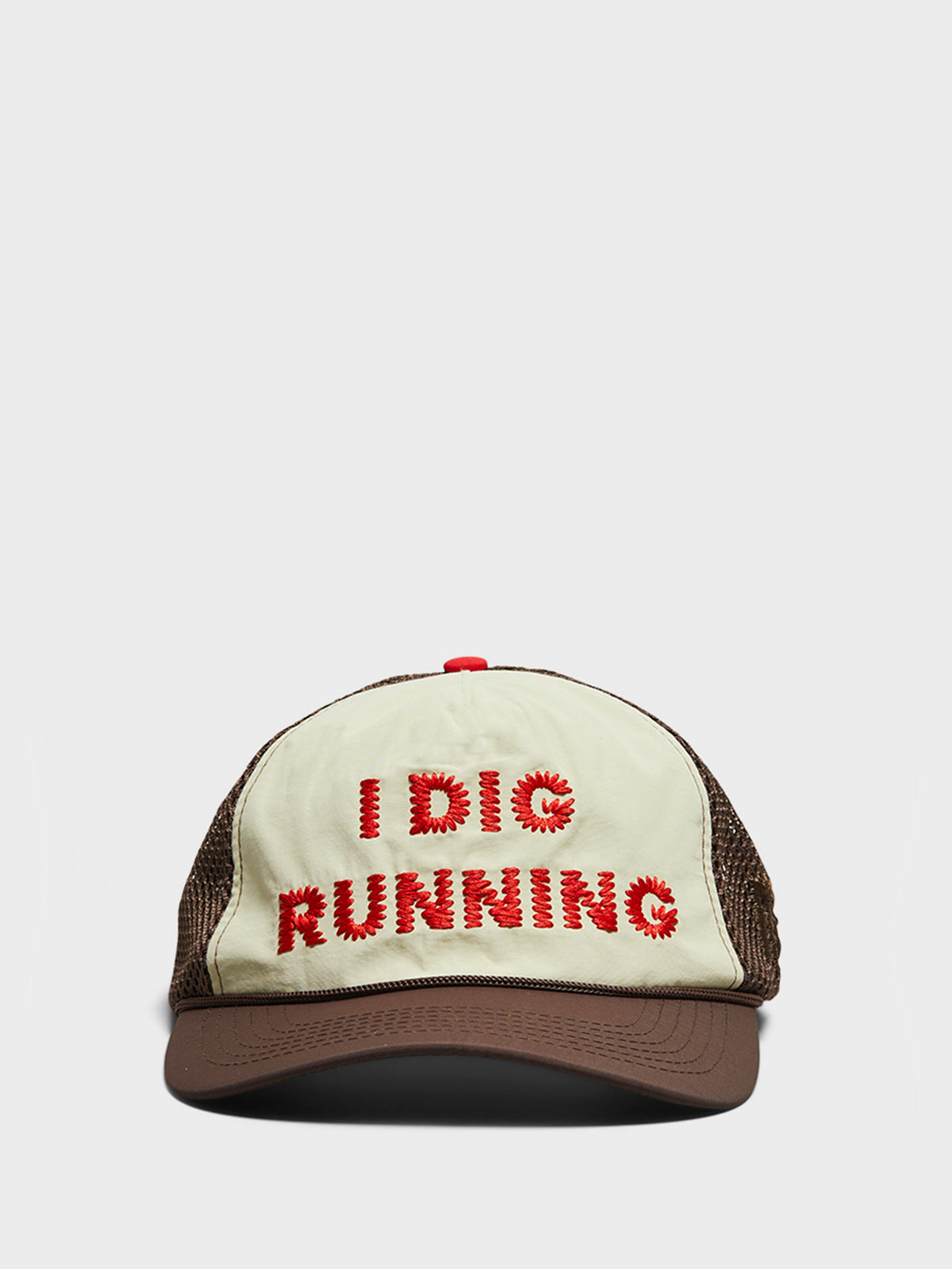 I Dig Running Trucker Hat i Brun