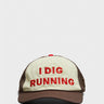 Alex Zono - I Dig Running Trucker Hat in Brown