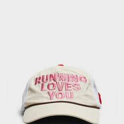 Alex Zono - Running Loves You Trucker Cap in White