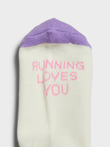 Alex Zono - Feet Huggers Running Loves You Socks in Cream, Red and Pink