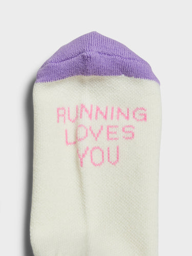 Alex Zono - Feet Huggers Running Loves You Socks in Cream, Red and Pink