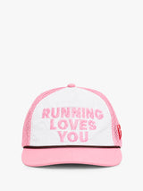 Alex Zono - Running Loves You Trucker Hat in Pink