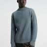 Andersen-Andersen - Navy Crewneck in Light Indigo