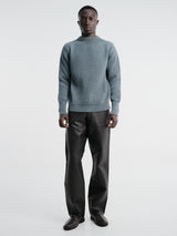 Andersen-Andersen - Navy Crewneck in Light Indigo