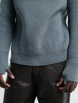 Andersen-Andersen - Navy Crewneck in Light Indigo