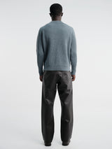 Andersen-Andersen - Navy Crewneck in Light Indigo