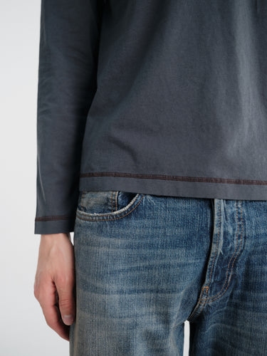 Another Aspect - Another T-Shirt 3.0 in Navy and Brown