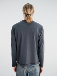 Another Aspect - Another T-Shirt 3.0 in Navy and Brown